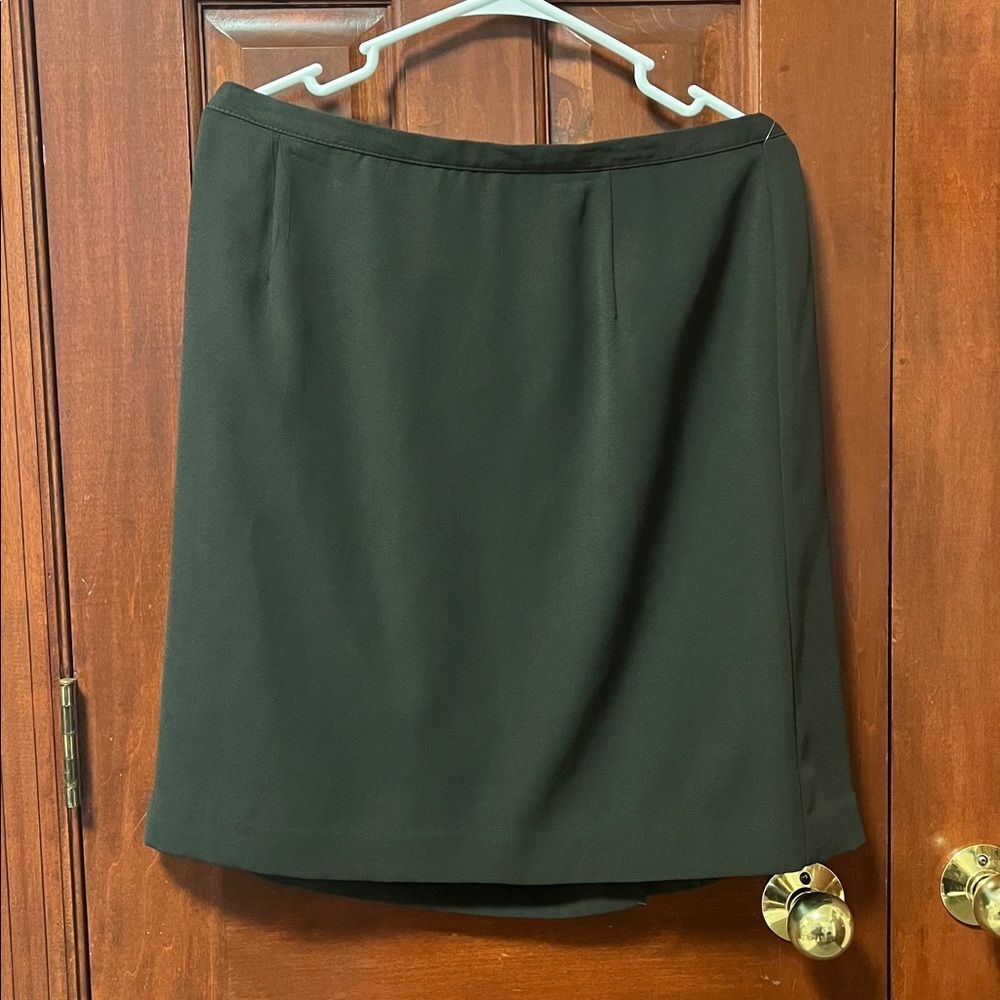 Dress Barn Classic Dark Emerald A-Line Skirt